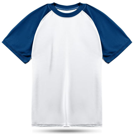 Kanu Surf Boys' Toddler Short Sleeve UPF 50+ Rashguard Swim Shirt, Contrast White, 4T