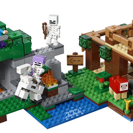 LEGO Minecraft El ataque de los esqueletos Kit de construcción 21146 (457 piezas)