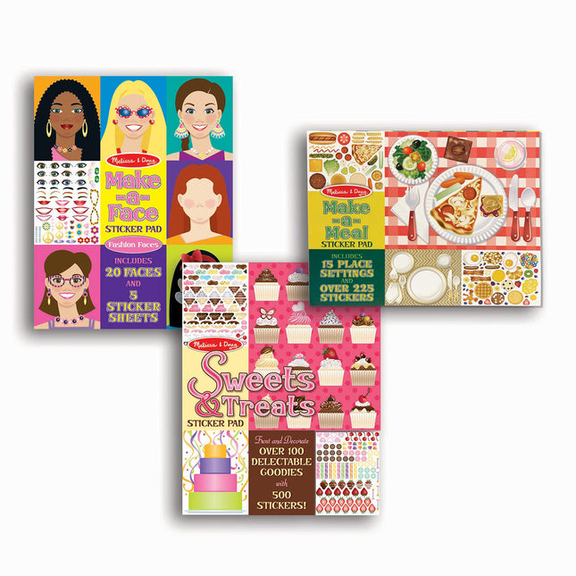 Melissa & Doug Sticker Pads Set: Sweets and Treats