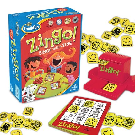 ThinkFun Zingo Bingo Award Winning Preschool Game for Pre-Readers and Early Readers Age 4 and Up - One of The Most Popular Board Games for Boys and Girls and Their Parents, Amazon Exclusive Version