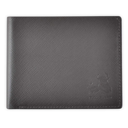 RFID Bifold Leather Wallet for Men with Flip Up ID