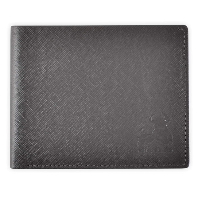 RFID Bifold Leather Wallet for Men with Flip Up ID