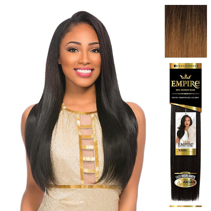 Sensationnel Empire Yaki Human Hair,1 Pack 12 inch