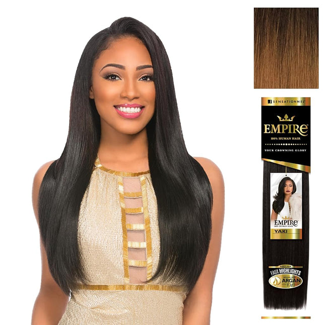 Sensationnel Empire Yaki Human Hair,1 Pack 12 inch