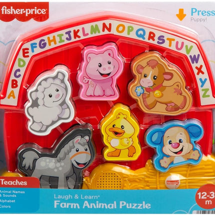 Fisher Price - Laugh & Learn Learning Puzzle-Farm Animals