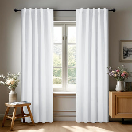 Deconovo Long Back Tab Curtains for Sliding Door -