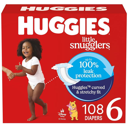 HUGGIES LITL SNUGLR ECON+ Diaper SZ6 108