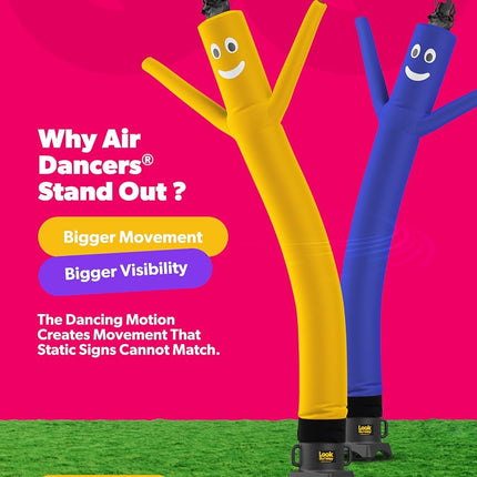 LookOurWay Air Dancers Inflatable Tube Man Attachment, 10-Feet, Yellow (No Blower)