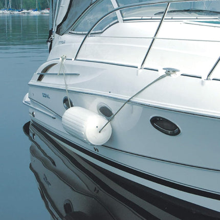 Taylor Made Big B Inflatable Boat Fender, Burgundy (6" x 15") End-to-End Line Passage Fits 5/8" Rope, Hangs Horizontally or Vertically, Ribbed Technology, Needle Valve, Marine-Grade Vinyl - 531025