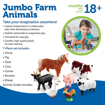 Learning Resources Jumbo Farm Animals