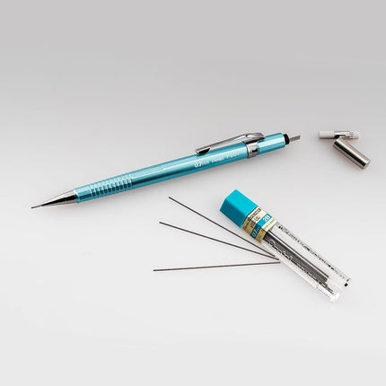 Pentel Sharp Mechanical Pencil, (0.7mm), Medium Line, Metallic Barrel, Assorted Colors, Pack of 3 (P207MBP3M)