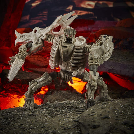 Transformers Toys Generations War for Cybertron: Kingdom Deluxe WFC-K15 Ractonite Fossilizer Action Figure - Kids Ages 8 and Up, 5.5-inch Multicolor F0674