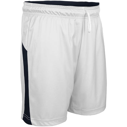 Champro Swish Reversible Basketball Shorts Children and Youth, True Blue/Vintage White, M