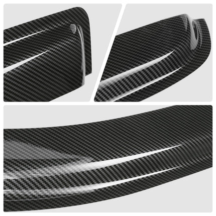 DNA MOTORING Set of 4 Tape-On Carbon Fiber Pattern Styling Window Visor Deflector Rain/Sun Guard Compatible with 2009-2014 Ford F-150 Crew Cab, WVS-046-CF