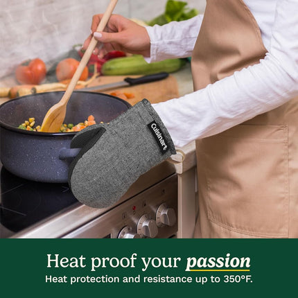 Cuisinart Heritage Mini Oven Mitts, 2-Pack, Neoprene, Heat Resistant 350F