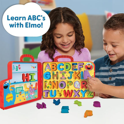 Tableau d'activités ludo-éducatif Elmo et l'apprentissage des lettres, La Rue Sésame, pour l'apprentissage et l'éducation préscolaire, jouets pour enfants sous licence officielle, à partir de 2 ans, cadeaux