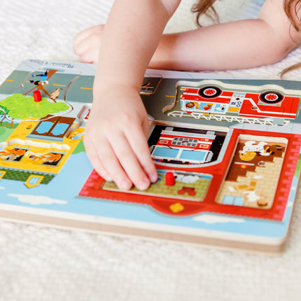 Around the Fire Station Sound Puzzle [Toy] [May 18, 2016] Melissa & Doug
