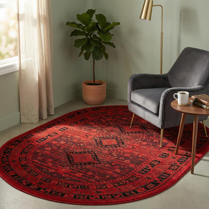 Unique Loom Tekke Collection Area Rug - Sheibani (
