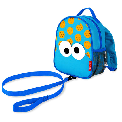 Skip Hop x Sesame Street Toddler Backpack with Safety Harness, Ages 1+, Cookie Monster