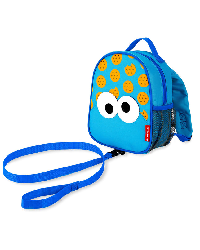 Skip Hop x Sesame Street Toddler Backpack with Safety Harness, Ages 1+, Cookie Monster