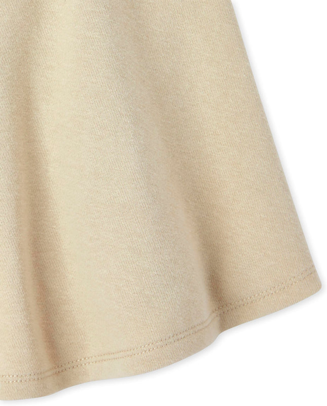 The Children's Place Girls Active French Terry Skort, Sandy, X-Large