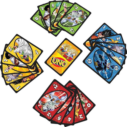 Mattel Game Uno HGJ78 Dragon Ball Z Card Game, 112 Cards for 2 to 10 Players, Ages 7 and Up