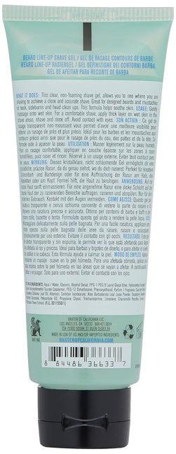 Baxter of California Beard Line Up Shave Gel, 100 ml