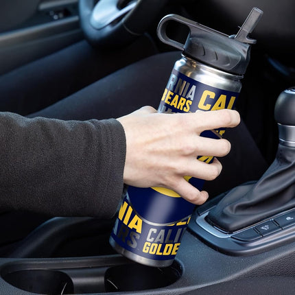 Rico Industries NCAA Cal Berkeley Golden Bears 22oz Stainless Steel Tumbler with Lid - Great for Coffee, Tea, Water or Cocktails