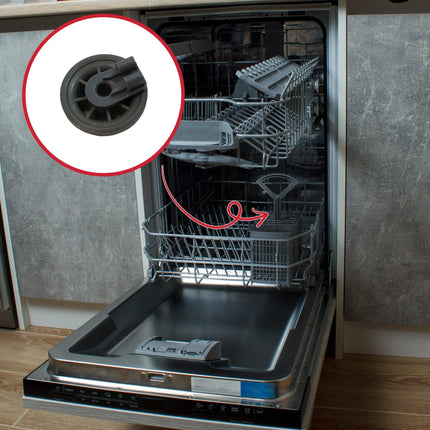 Genuine Original BSH Bosch, Neff, Siemens SMS53M08GB Type Dishwasher Lower Basket Wheel