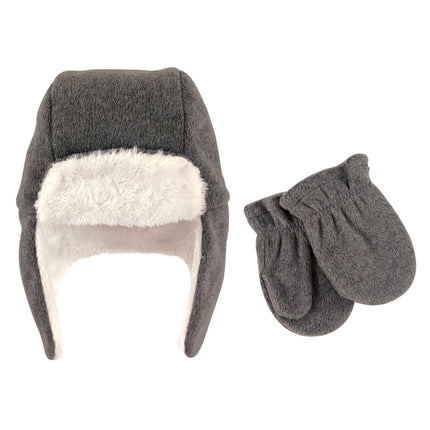 Hudson Baby Fleece Trapper Hat and Mitten Set Acce
