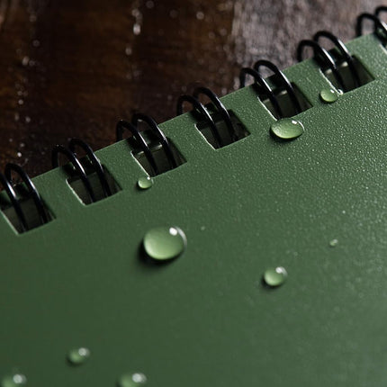Rite in the Rain Weatherproof Side Spiral Notebook, 4.625" x 7", Green Cover, Universal Pattern, 3 Pack (No. 973L3)