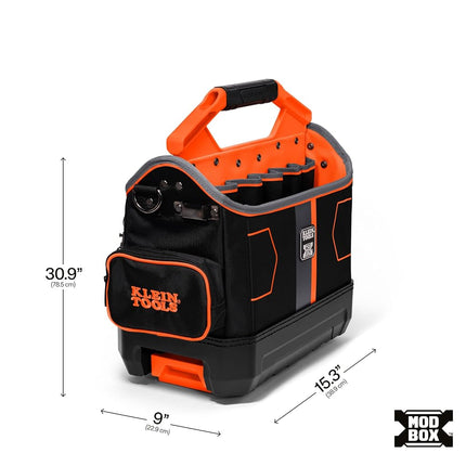 Klein Tools 62202MB MODbox Tool Tote, Part of the MODbox Mobile Workstation, 33 Pockets, Ample Tool Storage, Zipper Pocket for Small Items
