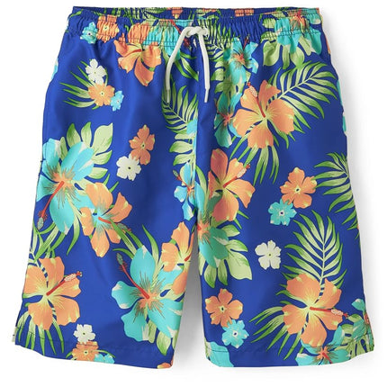 Bañador Estándar de Hombre The Children's Place, Estampado Floral Tropical, Talla XG