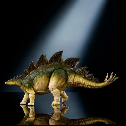 Mattel Jurassic World Hammond Collection Action Figure, Lost World Jurassic Park Stegosaurus, Carnivore Large Dinosaur Toy, Posable Wired Tail, JCH08, Green - Estegosaurio