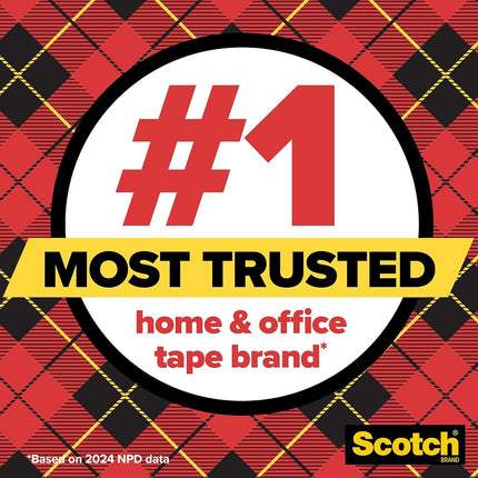 Scotch Transparent Tape, 3/4 in x 1296 in, 6 Boxes (600-6PK)