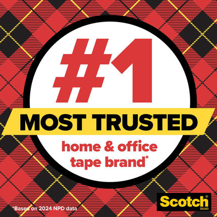Scotch Transparent Tape, 3/4 in x 1000 in, 24 Boxes (600K24)
