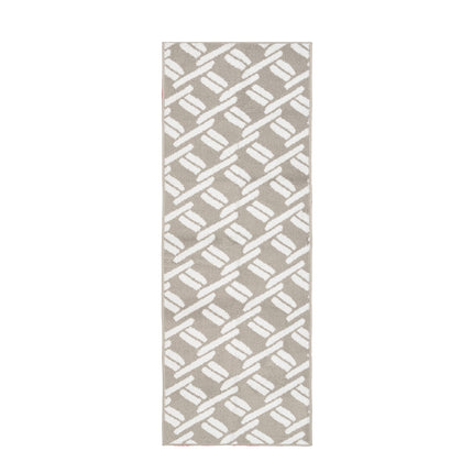 Nautica – Runner Rug | Indoor Runners for Hallways and Entry Rugs| Non-Slip and Non-Skid Entry and Kitchen Door Mat| Machine Washable Entryway Carpet Rugs | 2'2" x 6' | Chain Light Grey