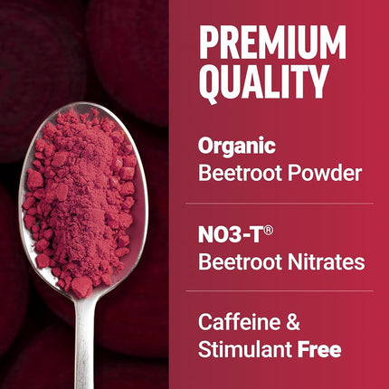 Force Factor Total Beets Drink Mix Superfood Powder with Nitrates to Support Circulation, Blood Flow, Nitric Oxide, Energy, Endurance, and Stamina, Cardiovascular Heart Health Supplement, 30 Servings