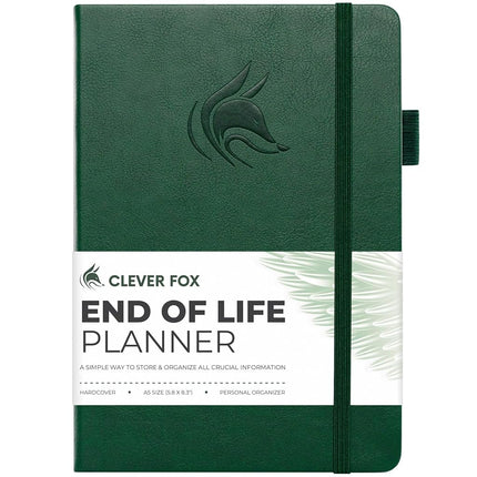 Clever Fox End of Life Planner (Dark Green, A5 (5.