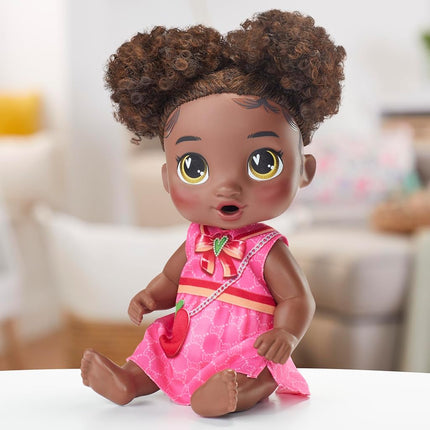 Baby Alive Bubbly Tea Party Berry Boo Doll with Teapot Accessories, Black Hair, 11 Inch Toy for 3 Year Old Girls and Boys & Up