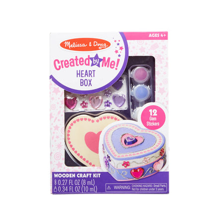 Melissa & Doug Decorate-Your-Own Wooden Heart Box 
