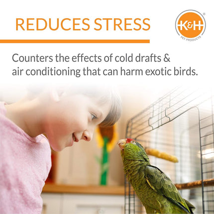 K&H Bird Heater, Snuggle-Up Warmer, Large 7x4in, Low Voltage, Gray