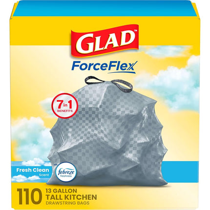Glad Tall Kitchen Drawstring Trash Bags - Odorshie