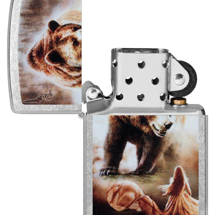 Zippo Mazzi Lighter, Street Chrome