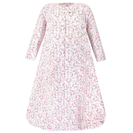 Hudson Baby Unisex Baby Long Sleeve Cotton Jersey Sleeping Bag, Pink Peony, 12-18 Months