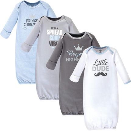 Luvable Friends Unisex Baby Cotton Gowns, Little D