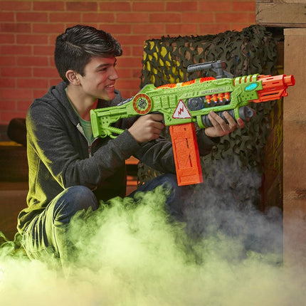 Revoltinator Nerf Zombie Strike Toy Blaster with motorized Lights Sounds & 18 Official Darts for Kids, Teens, & Adults