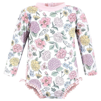 Traje de baño para bebé niña Hudson Baby, diseño de flores vintage, 9-12 meses