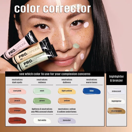 L.A. Girl Cosmetics Corrector Hd Pro Conceal Cool Pink