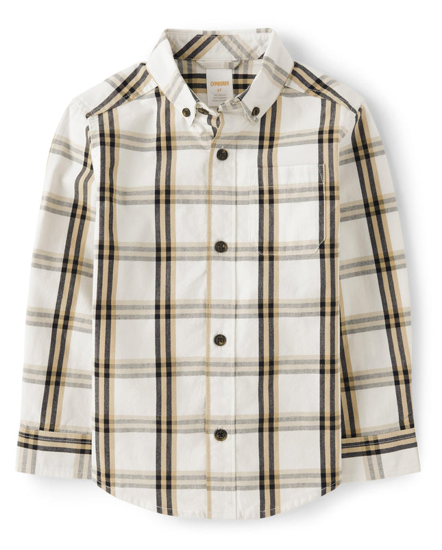 Gymboree,and Toddler Long Sleeve Plaid Button Up S